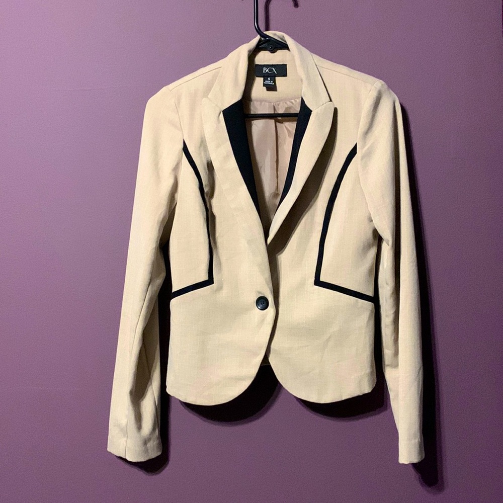 BCX KHAKI BLAZER TOP